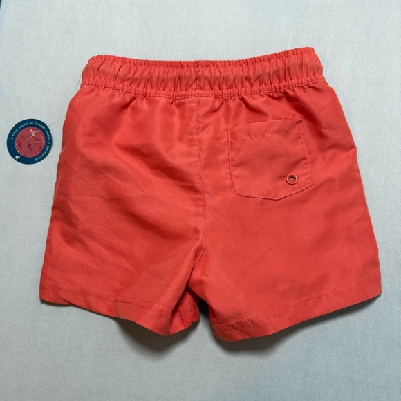Caribbean Joe Vibrant Orange Color Changing Swim Trunks - Picture 6 of 6